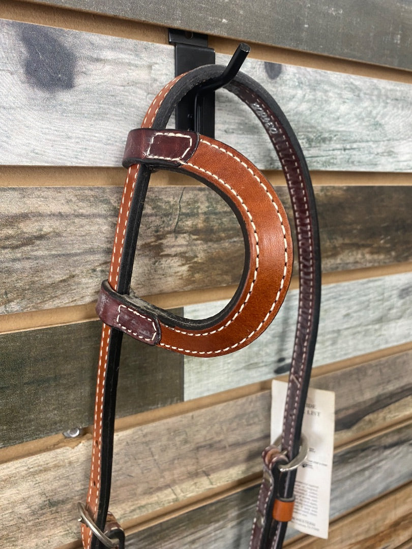 USED Tex Tan One Eared Headstall New Horse Medium OIl