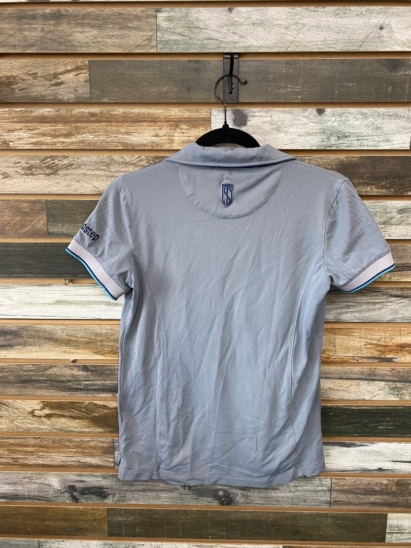 USED Tredstep Ladies English Riding Top Short Sleeve S Grey