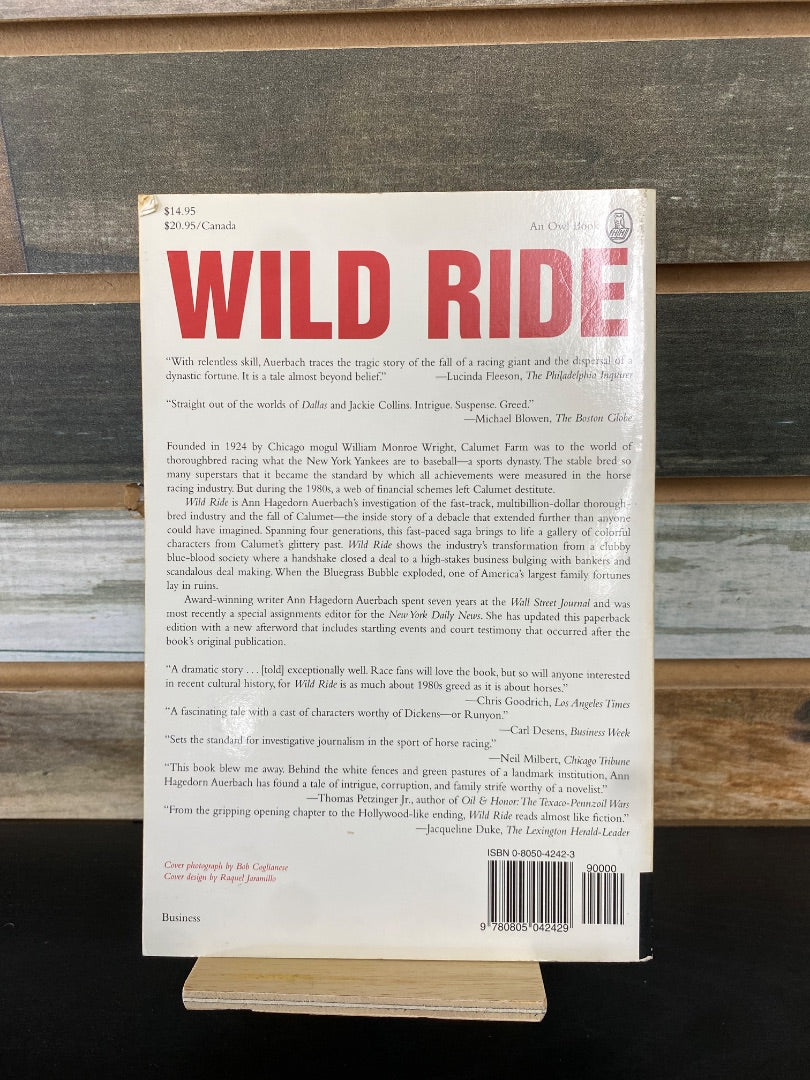 USED "Wild Ride": Ann Hagedorn Auerbach