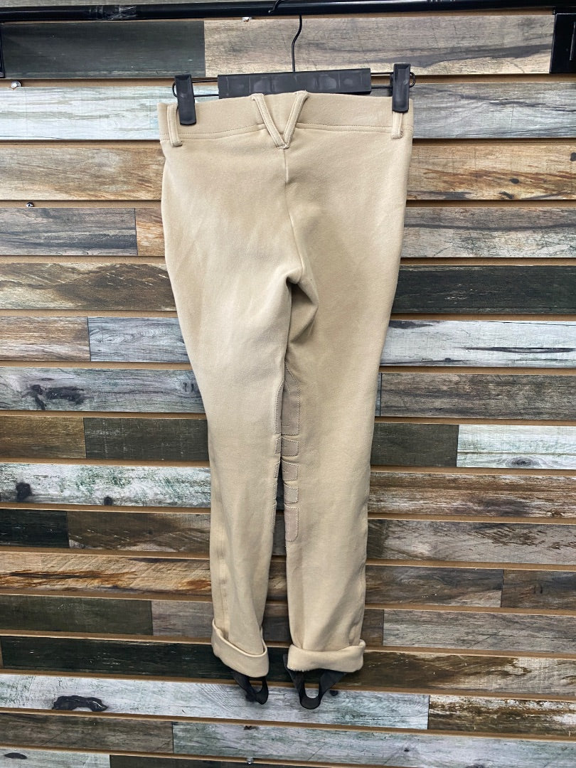 USED Ariat Youth Knee Patch Jod 10 Tan