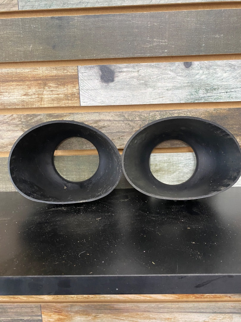 USED Bell Boots, Pull-on, Black Rubber, Medium Medium Black