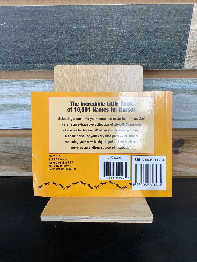 USED The Incredible Little Book of 10,001 Names for Horses