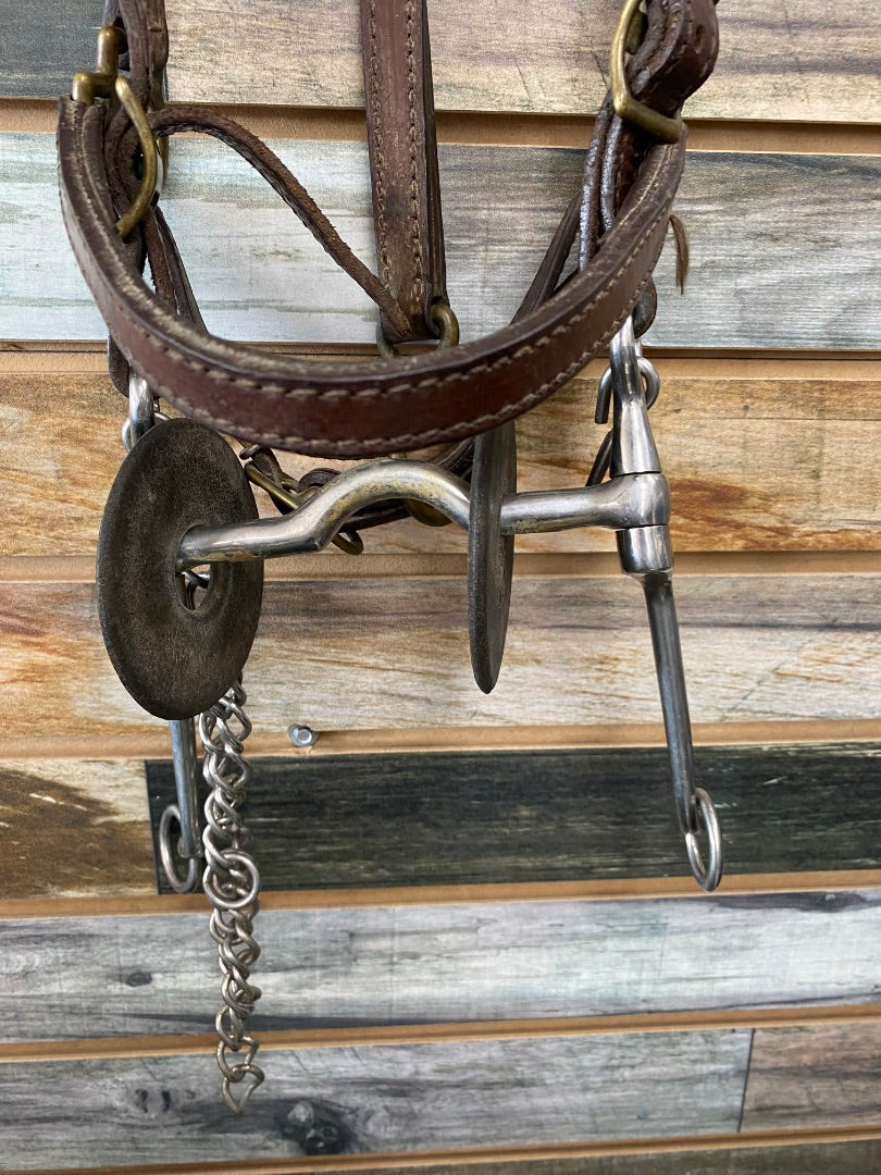 USED Halter-Bridle Combo with Walking Horse Bit