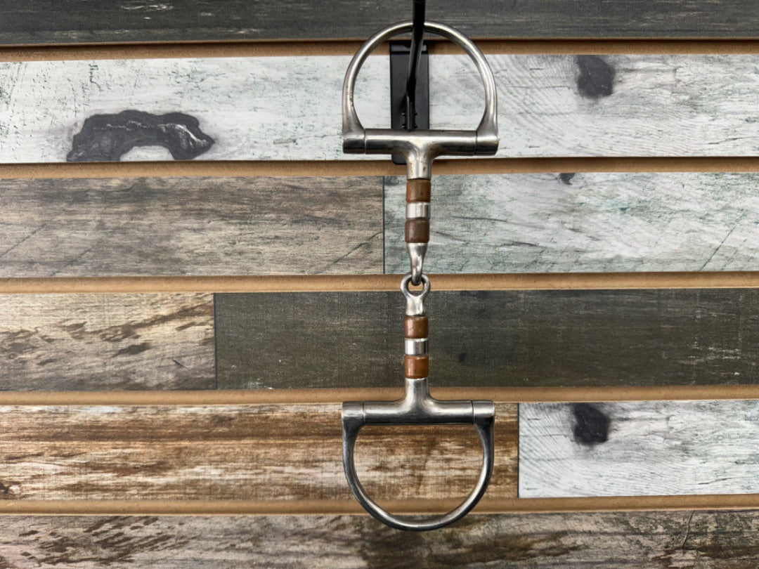 USED D-Ring Snaffle with Rollers 4.75"