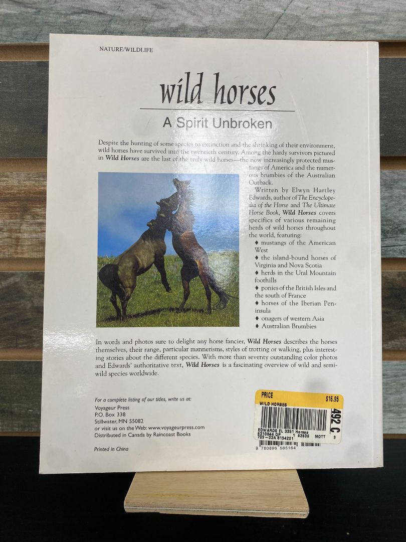 USED "Wild Horses: A Spirit Unbroken": Elwyn Hartley Edwards