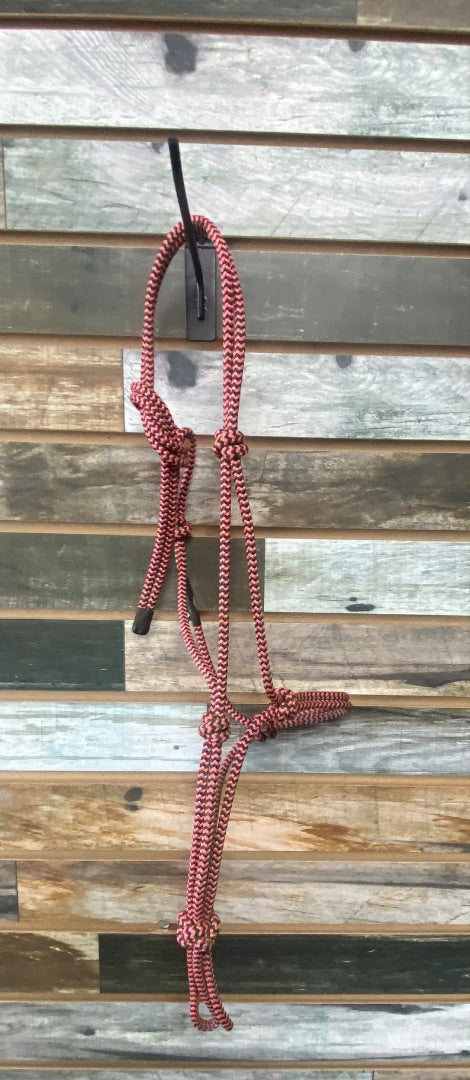 USED Silvertip Weanling Rope Halter Weanling Pink/Black