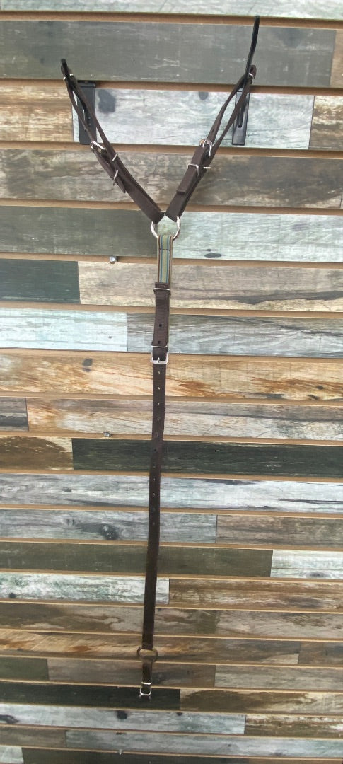 USED Nylon Anti Grazing Reins Pony Brown