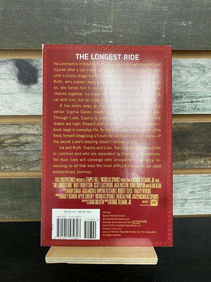 USED Nicholas Sparks The Longest Ride