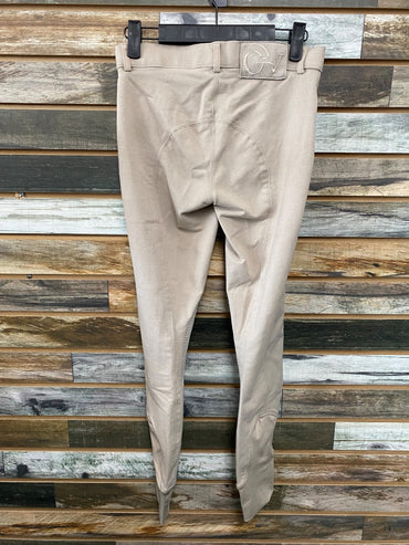 USED Ovation Knee Patch Breeches 16 Tan