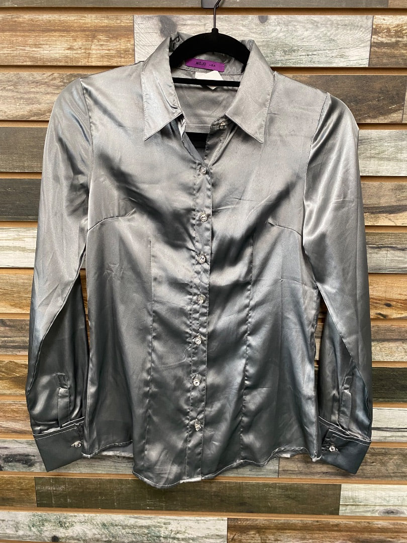USED MOJO Western Show Top Medium Silver