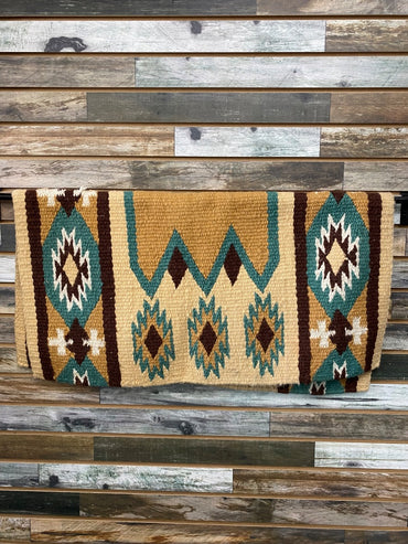 USED  Blanket Top Show Pad  Tan/Brown/Teal