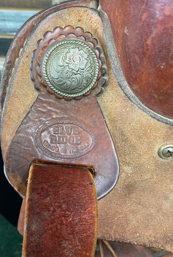 USED Blue Ridge Western Saddle 16.5" MD/O