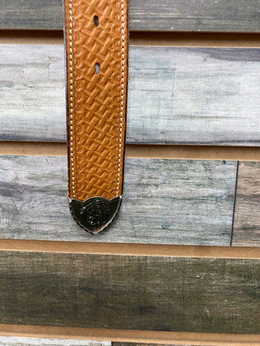 USED  Horse Hair Belt 30" Black/Blue