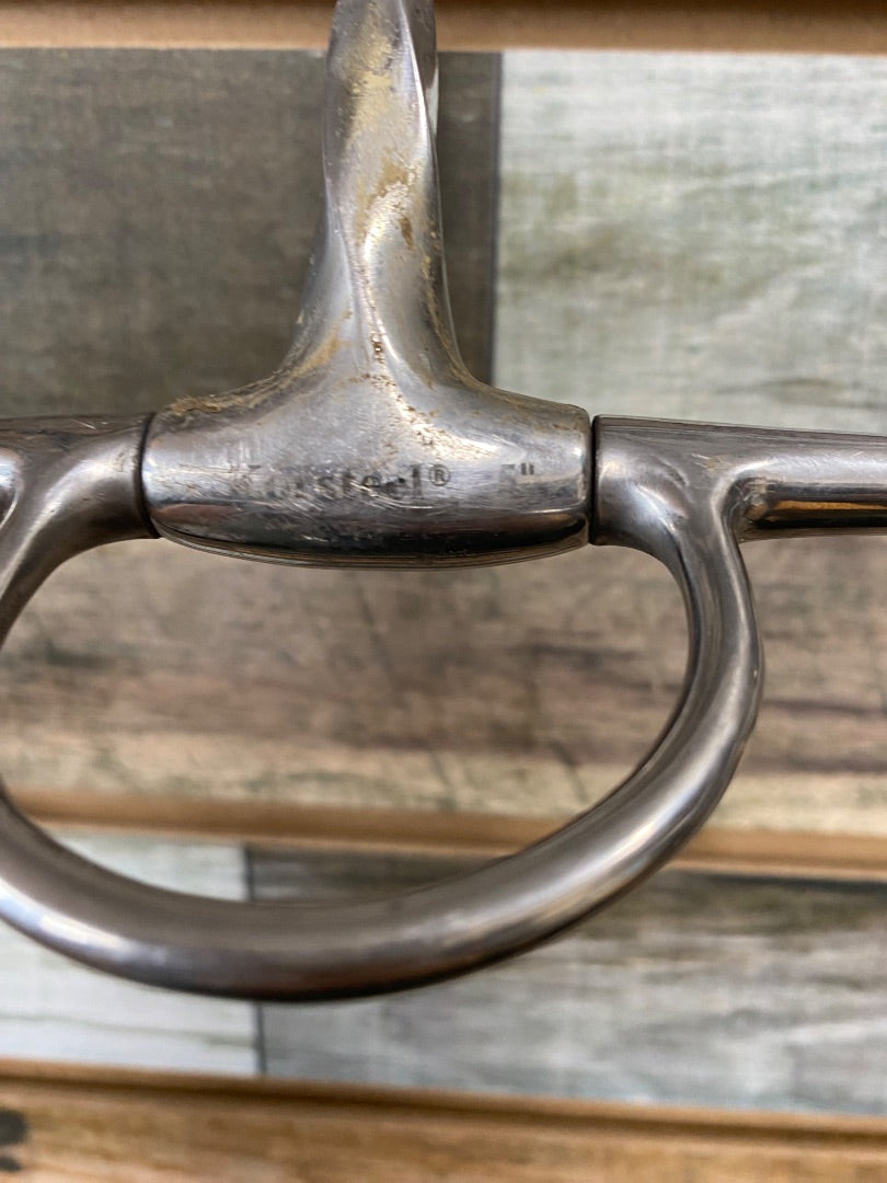 USED Full Cheek Slow Twist Snaffle 5 1/4"