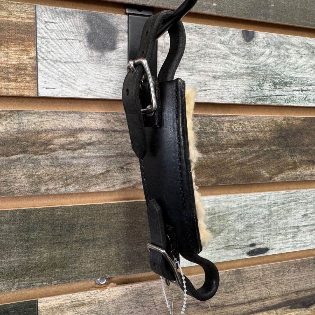 USED Fleece Leather Chin Strap Black