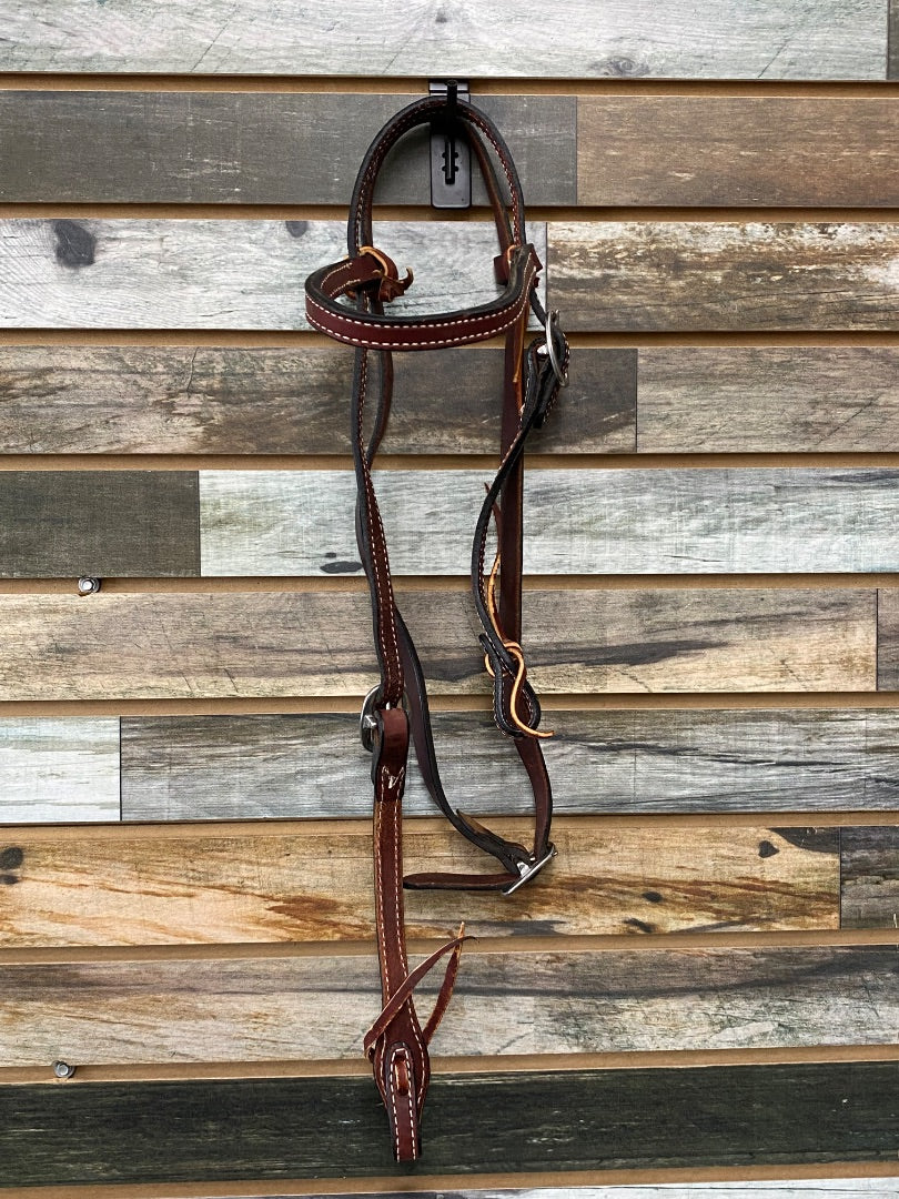USED Western Browband Headstall Dark Oil