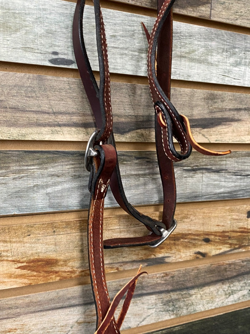 USED Western Browband Headstall Dark Oil