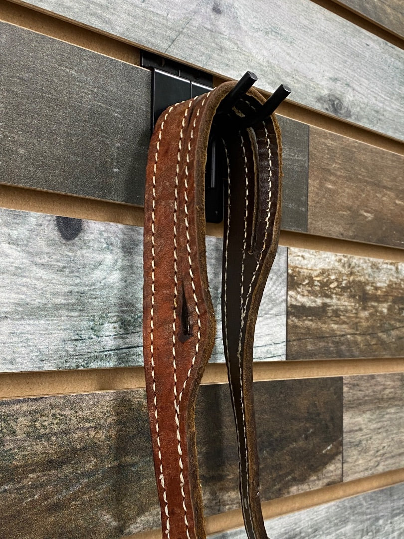 USED Split Ear Headstall with O-Ring & Split Reins | Tooled, M/O, Full/Horse Sized