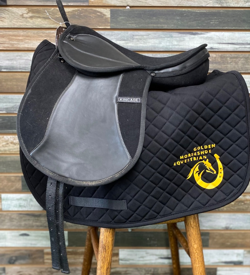 USED Kincade Synthetic Kids English Saddle & Girth