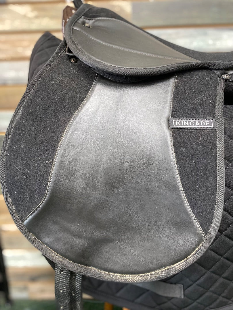 USED Kincade Synthetic Kids English Saddle & Girth