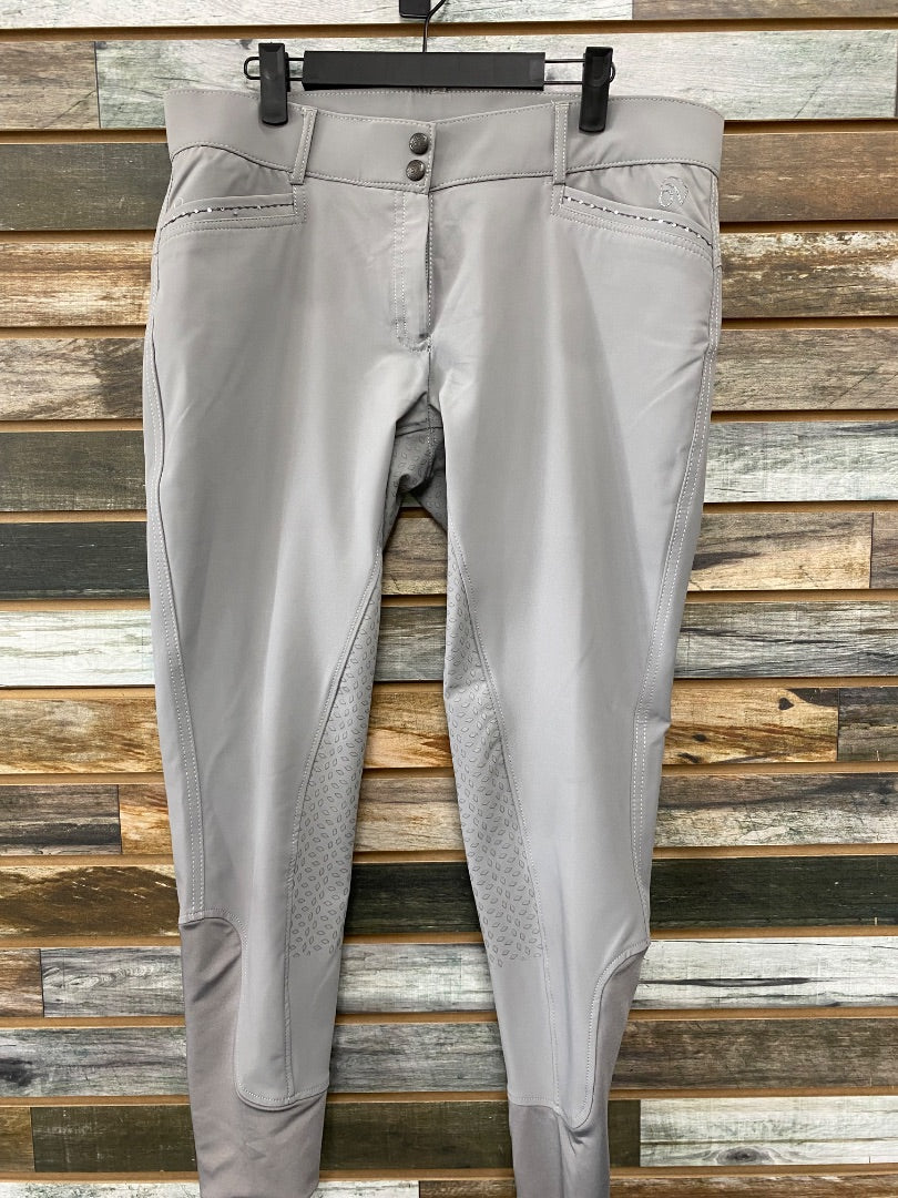 USED Ovation Elegance Ladies English Breech Fullseat 34R Grey