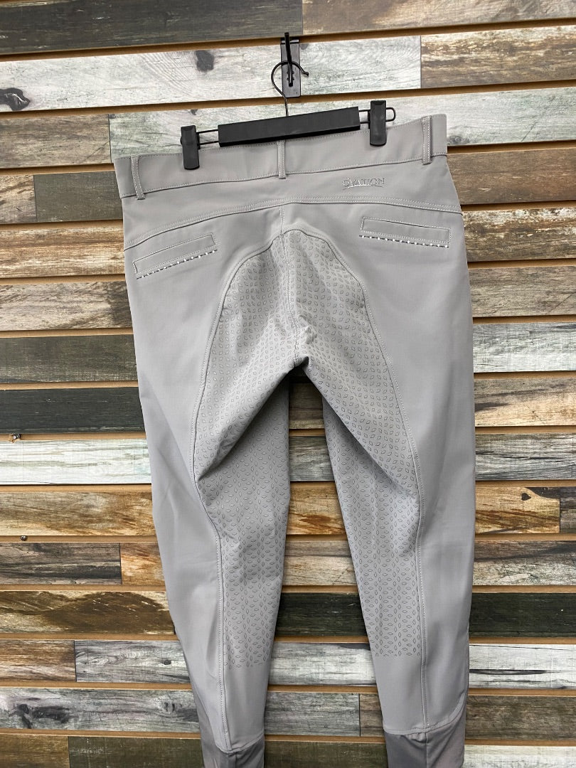 USED Ovation Elegance Ladies English Breech Fullseat 34R Grey