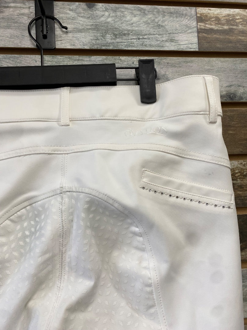 USED Ovation Elegance Ladies English Breech Fullseat 34R White