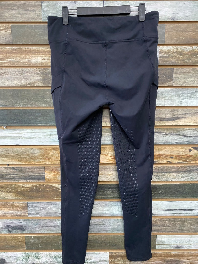 USED Kerrits Ladies English Fullseat Winter Tight Large Black