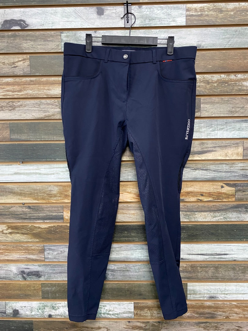 USED B Vertigo Ladies English Breech Fullseat 34 Navy