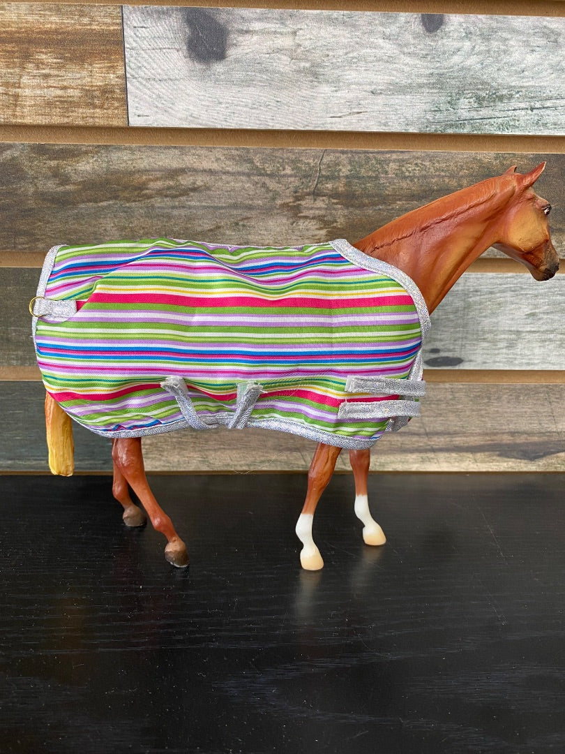 USED Rainbow Breyer Blanket