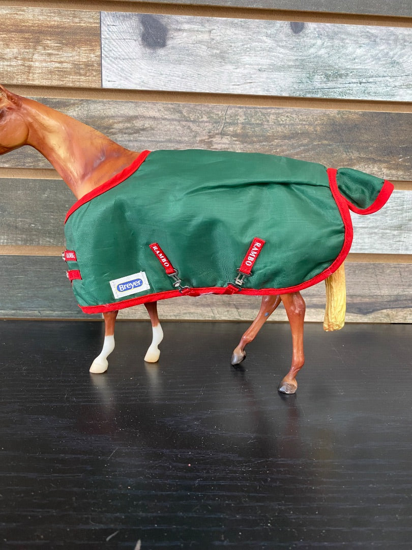 USED Breyer Rambo Blanket Green