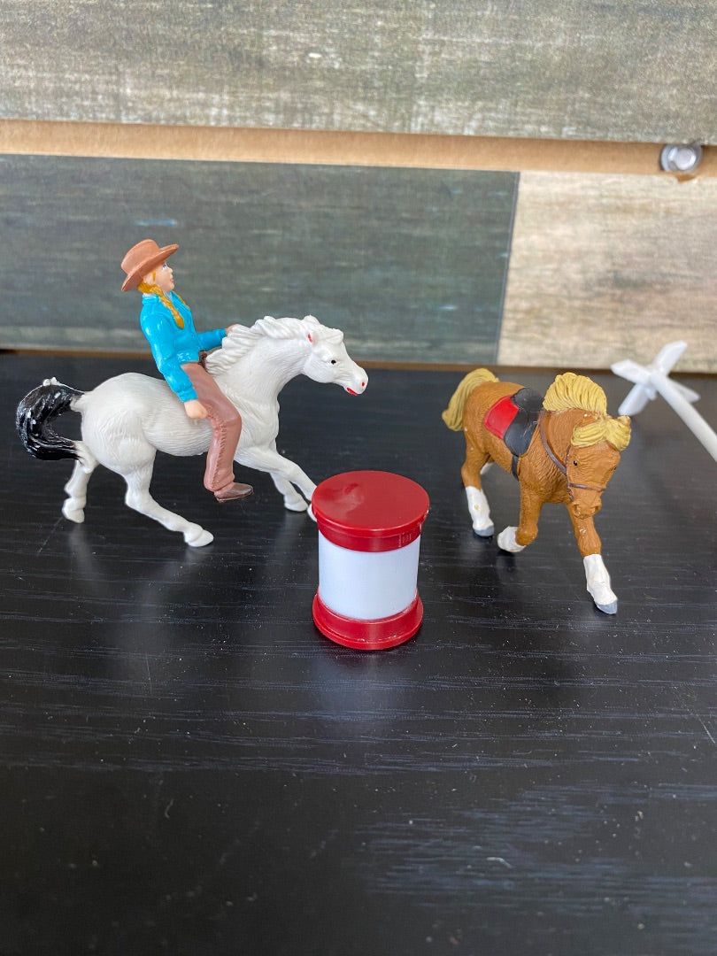 USED Toy Horse Set