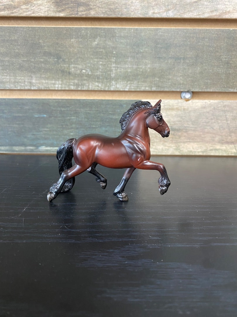 USED Breyer Stablemates Dark Bay Friesan Model #5412