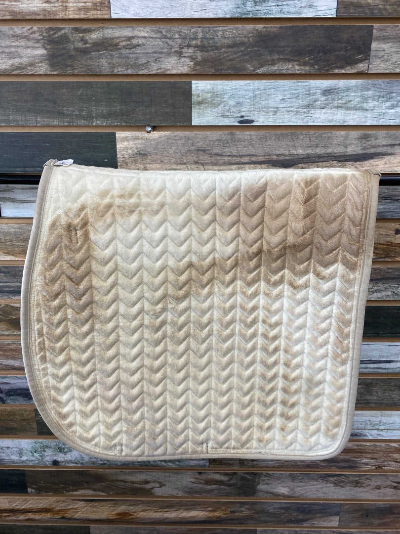 USED Equest Dressage Pad Cob Taupe w/ black trim