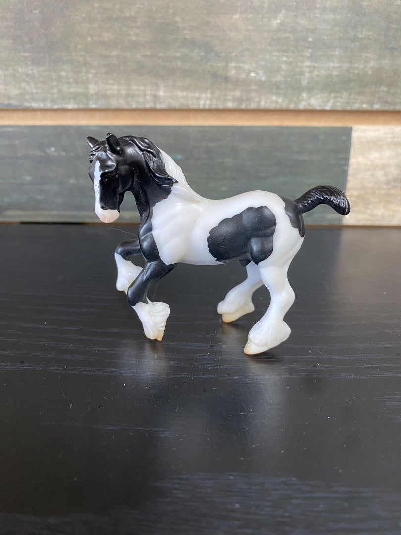 USED Breyer Black Pinto Clydesdale Stablemate | #5412