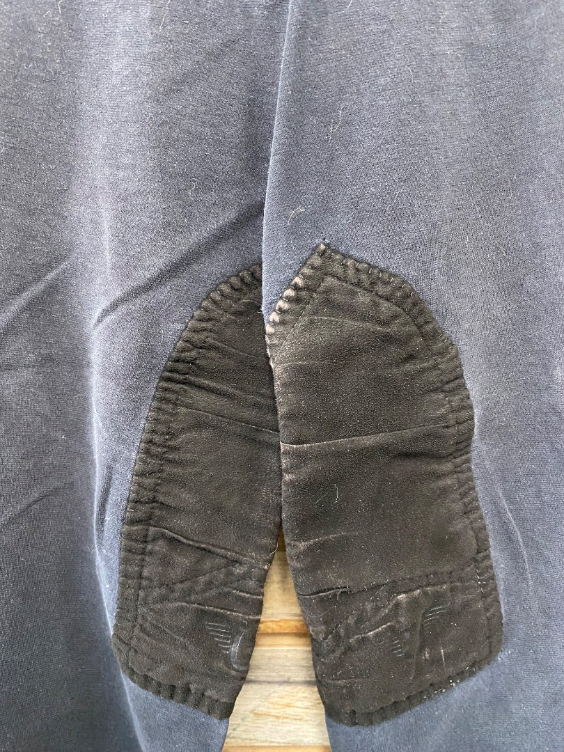 USED Tuffrider Ladies English Breeches Kneepatch Medium Navy