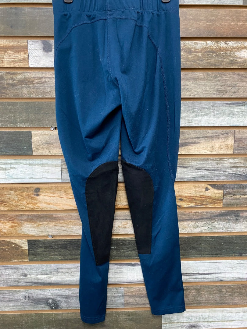 USED Kerrits Ladies Kneepatch Tights Small Blue