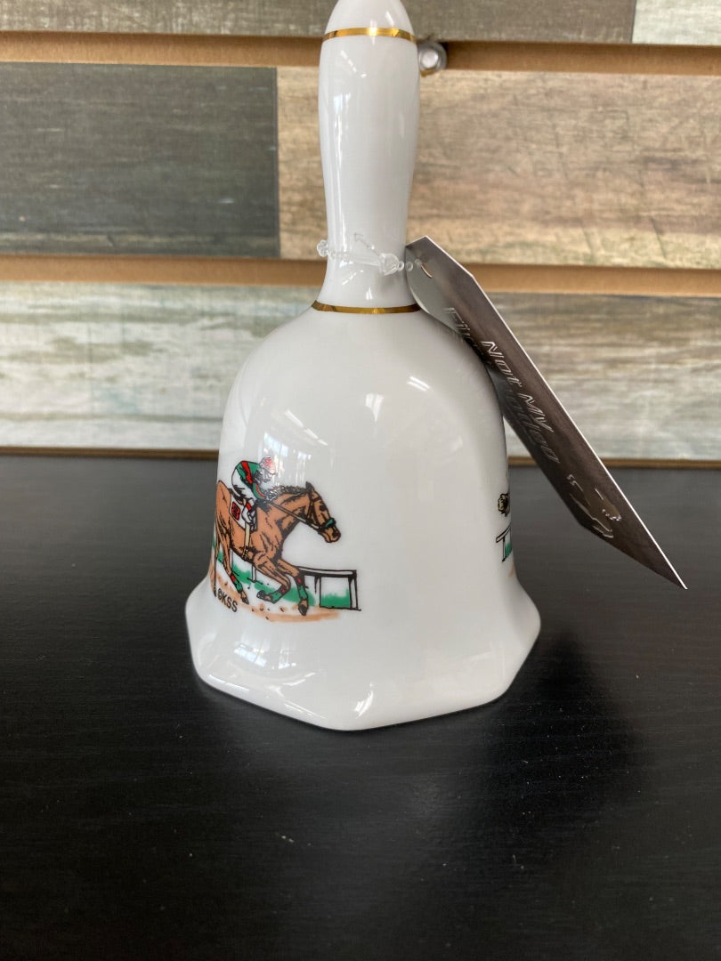 USED Kentucky Horse Racing Bell White