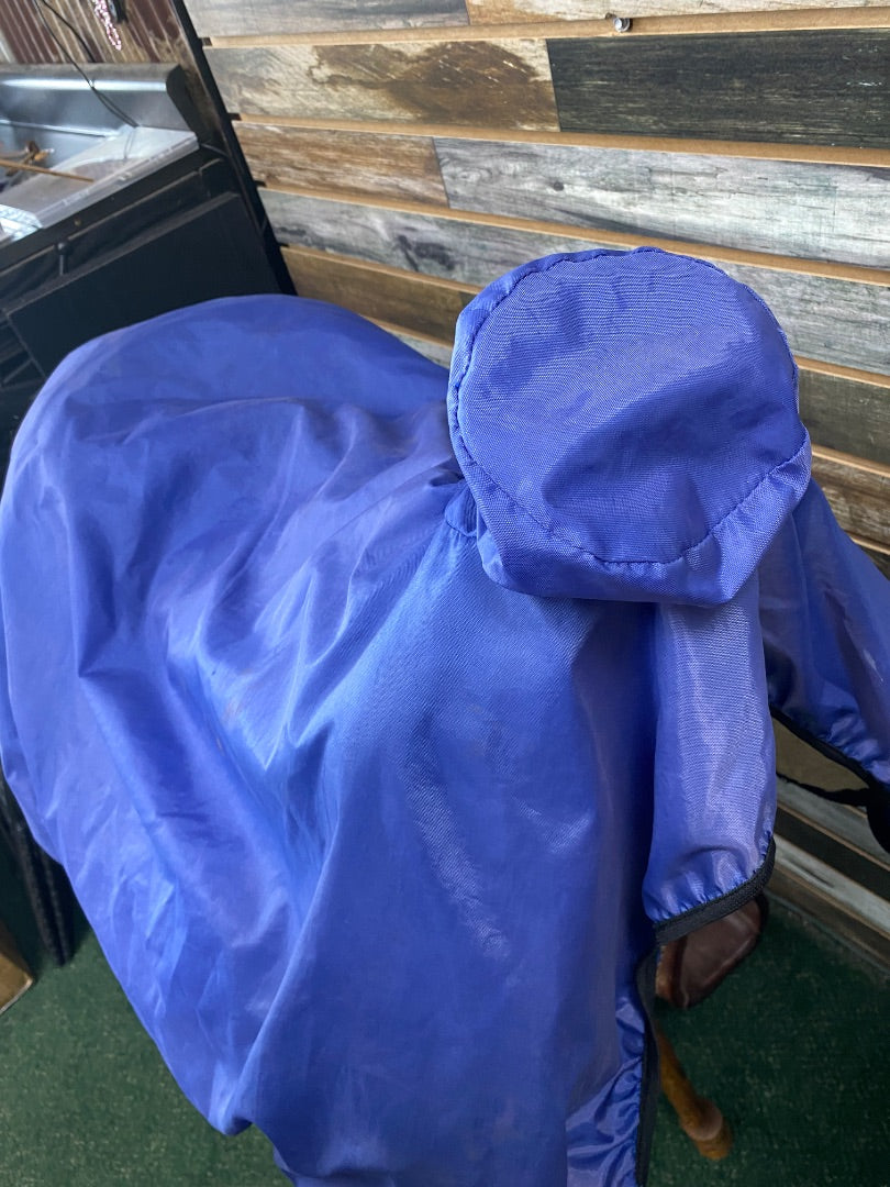 USED Western Saddle Cover Blue