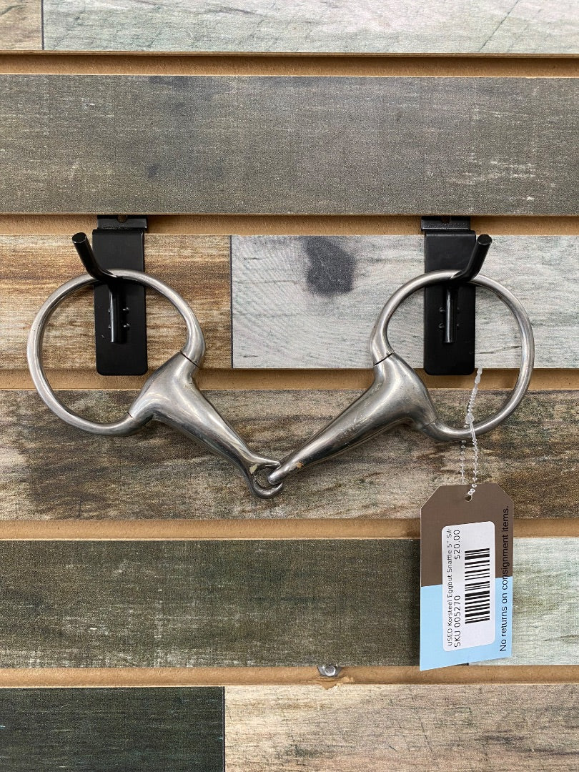 USED Korsteel Eggbut Snaffle 5” Silver