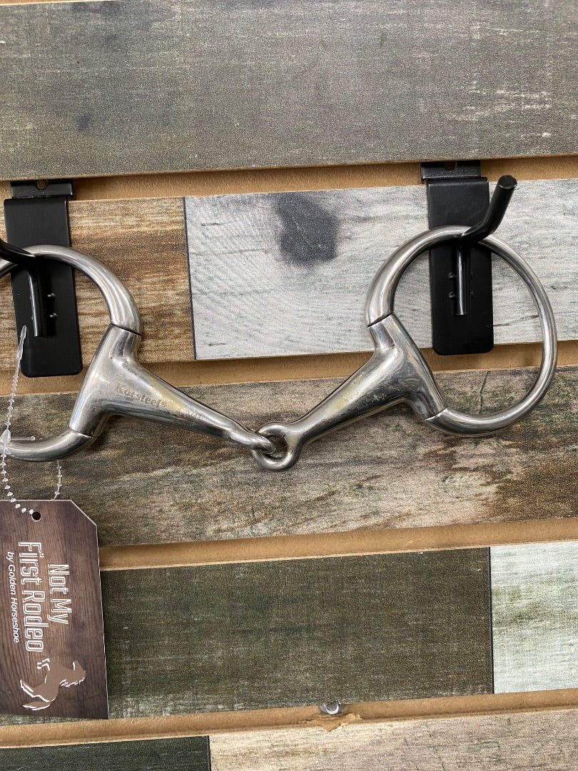 USED Korsteel Eggbut Snaffle 4 3/4” Silver