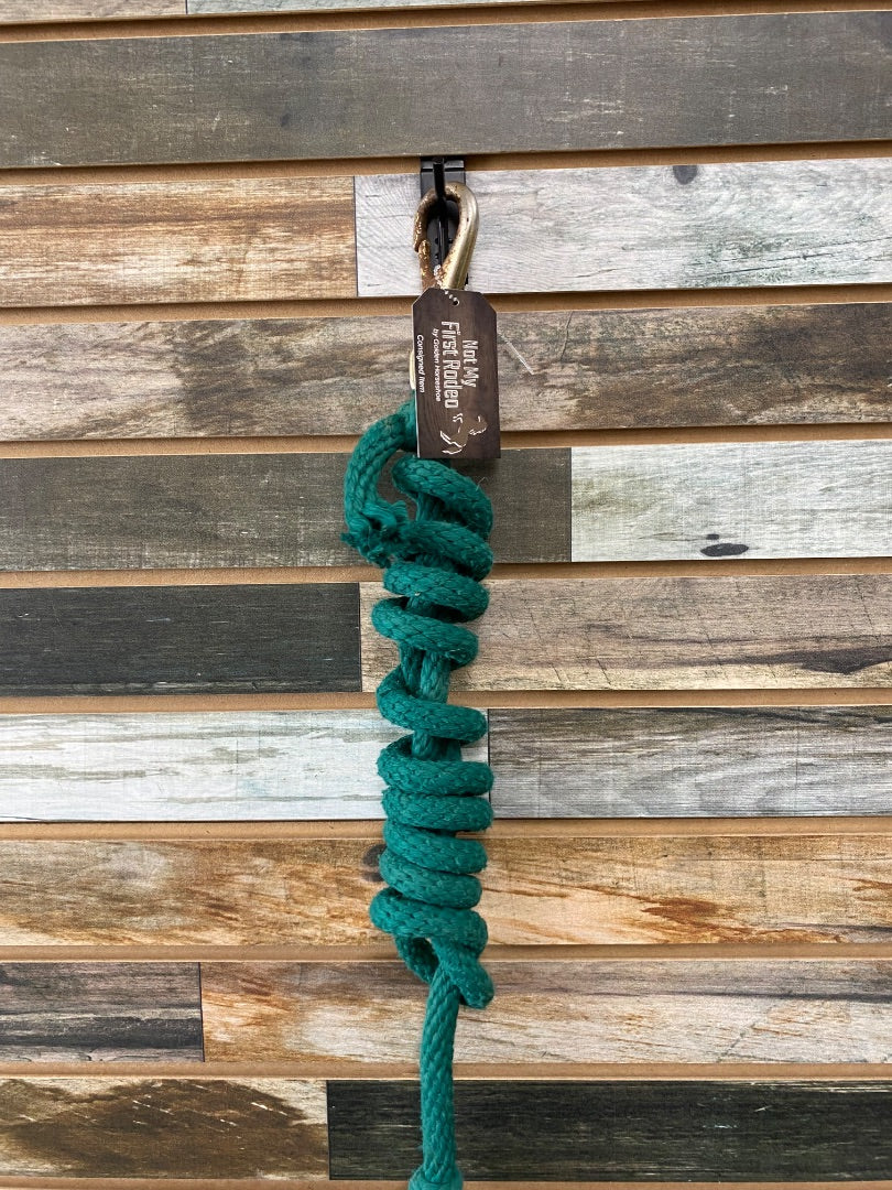 USED Cotton Lead Rope Dark Green