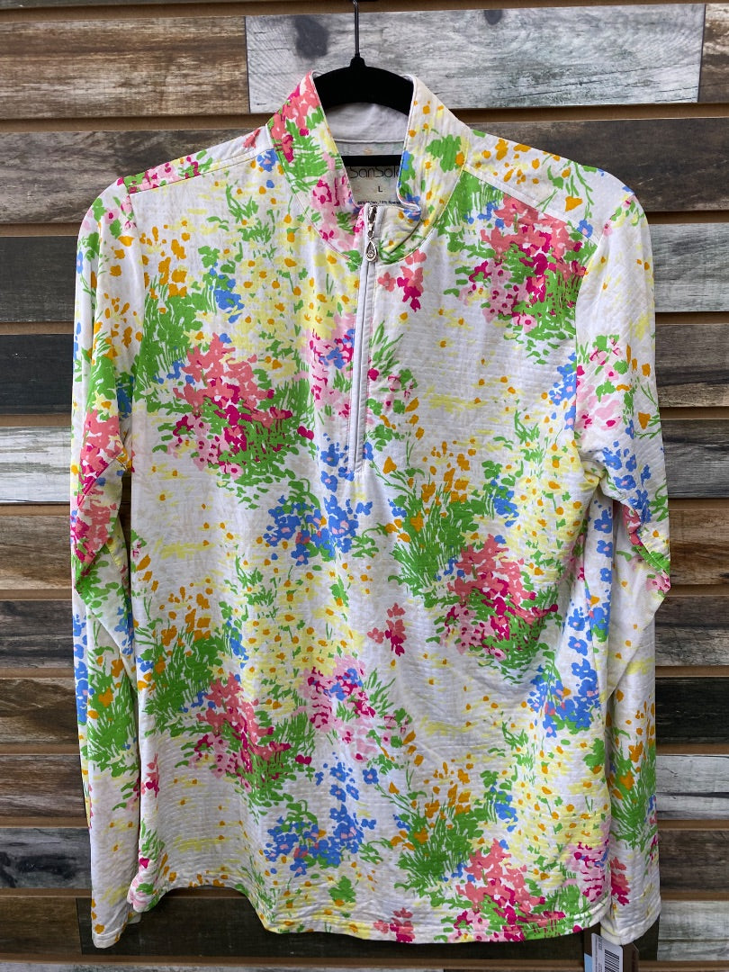 USED Multicolor SanSoleil Sunshirts Womens Large