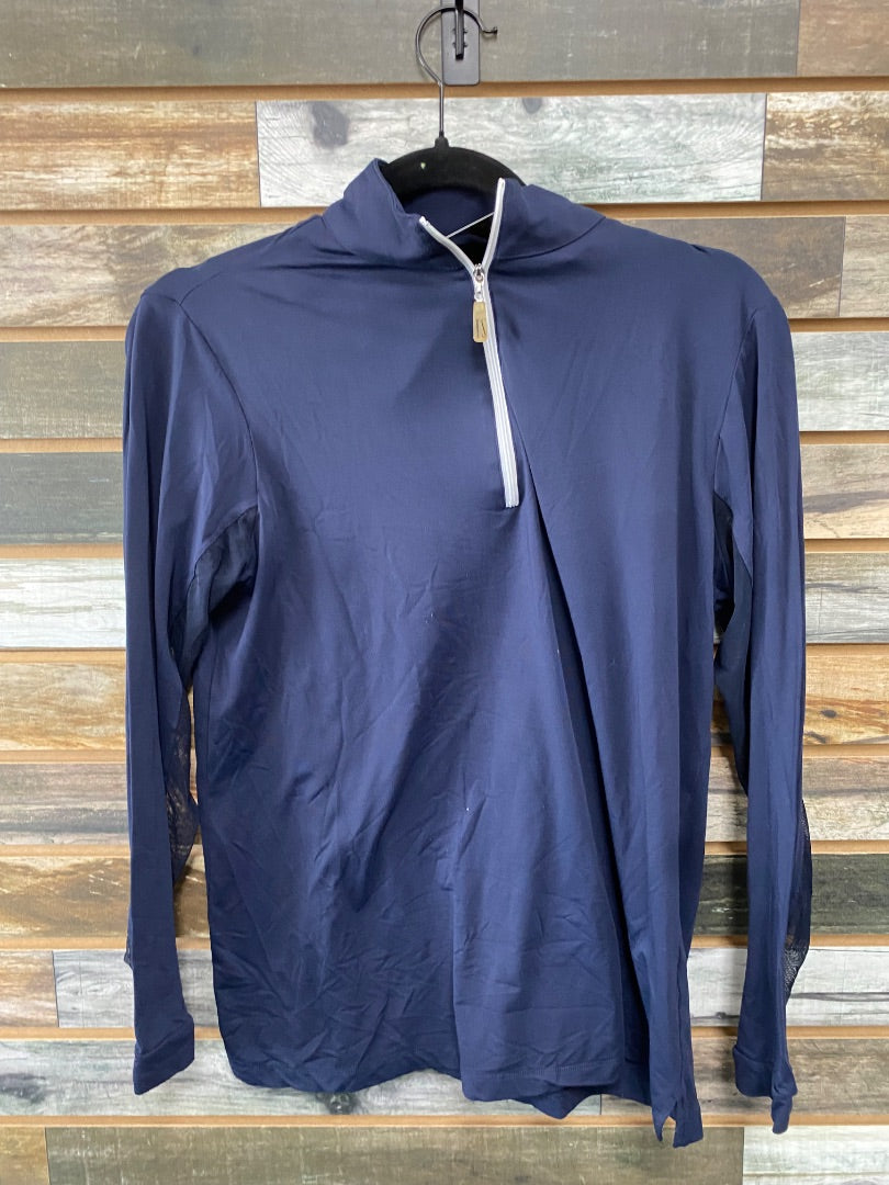 USED Navy Tailored Sportsman Sunshirt Womens Large