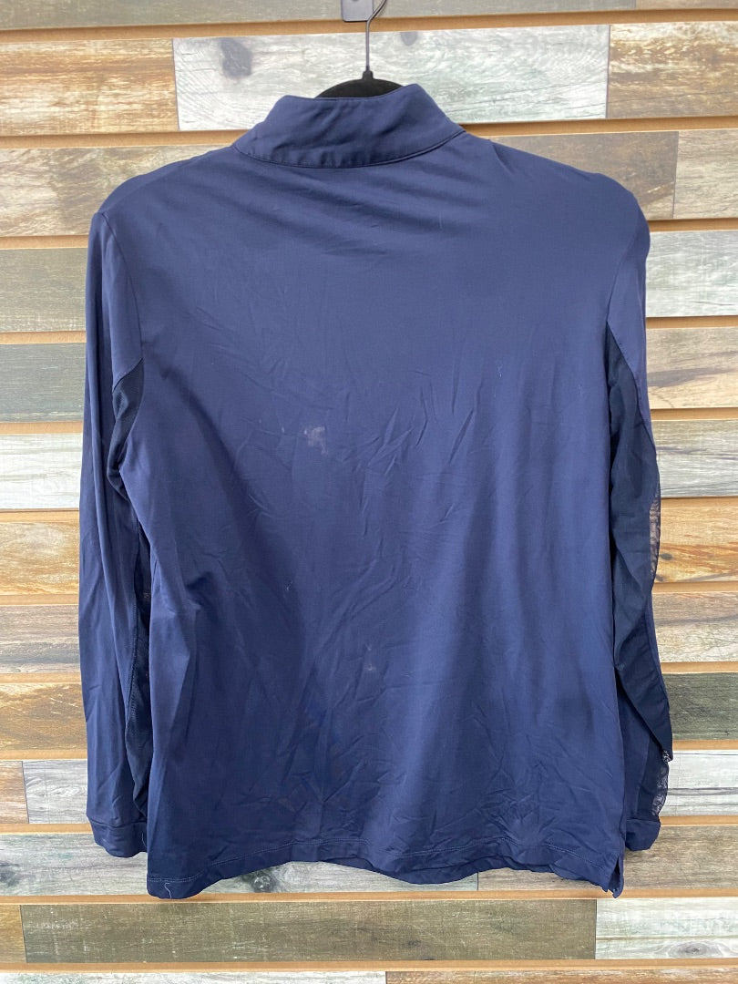 USED Navy Tailored Sportsman Sunshirt Womens Large