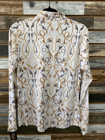 USED White Gold SanSoleil Sunshirts Womens Large