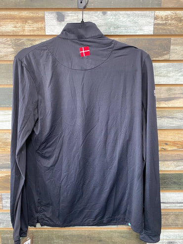 USED Black Kastel Denmark Sunshirt Womens Large