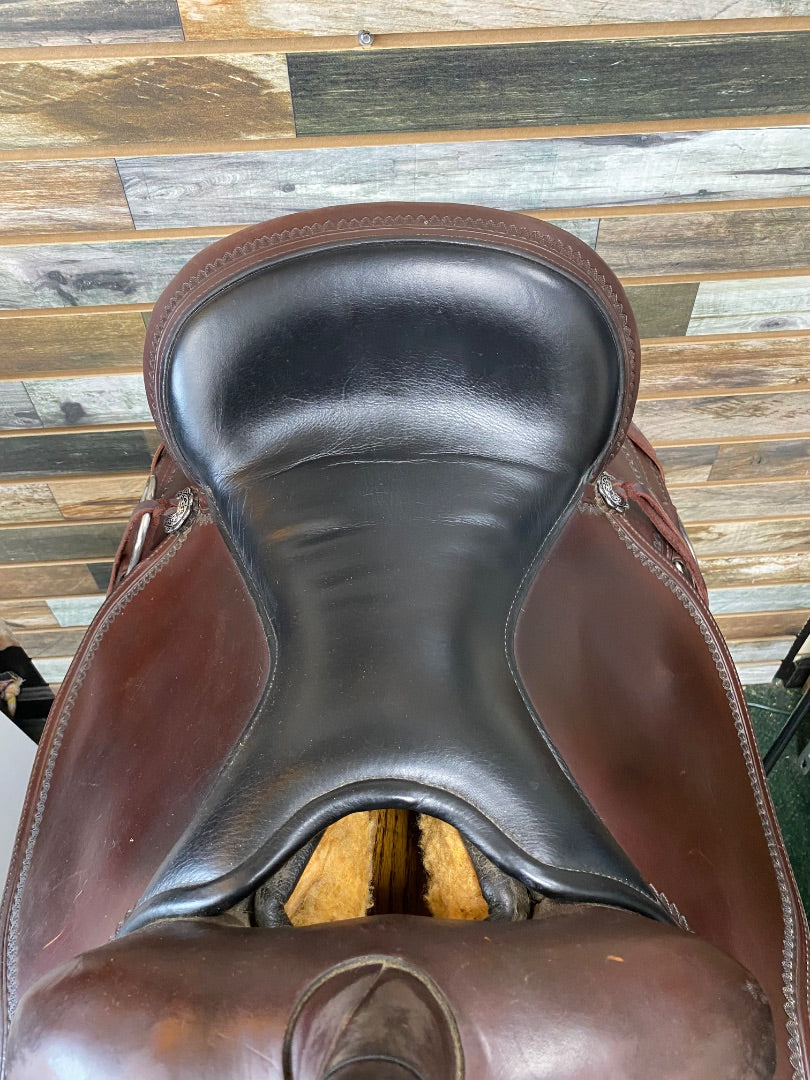 USED Circle Y Omaha Flex2 Trail Saddle 16" Dark Oil