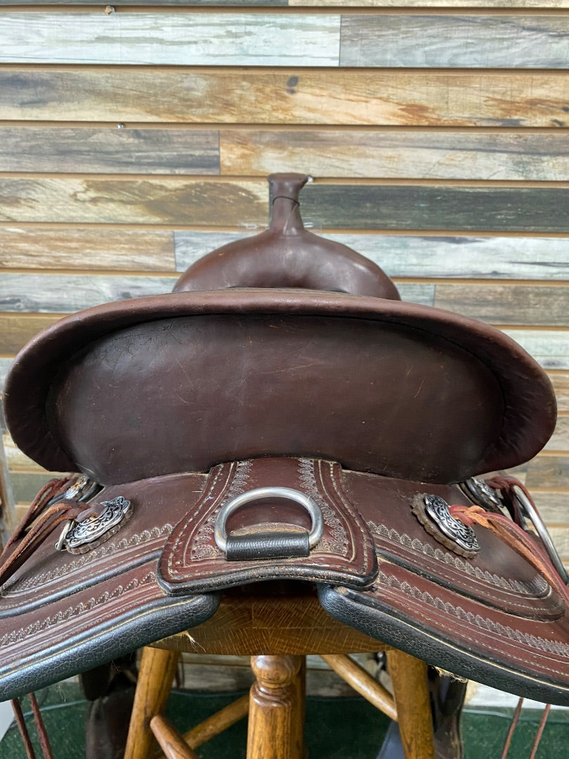 USED Circle Y Omaha Flex2 Trail Saddle 16" Dark Oil