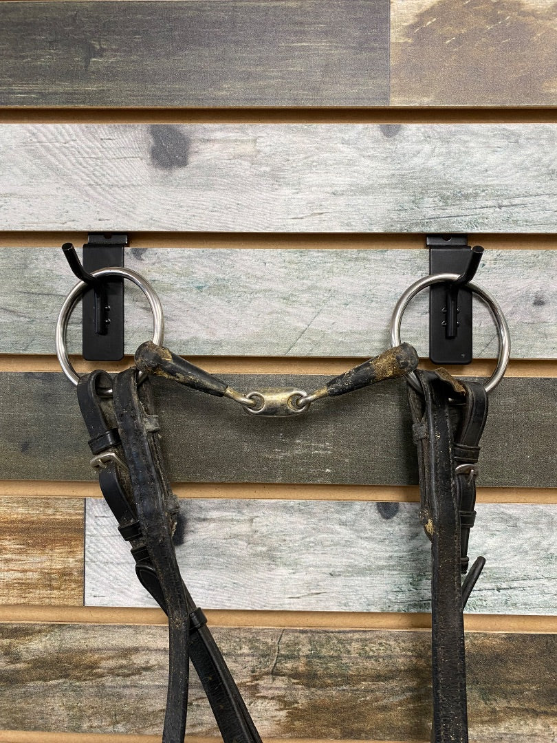 USED Dressage Bridle w/Bling Browband Horse Black